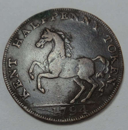 Great Britain (Kent) William Myns Halfpenny Token of 1794