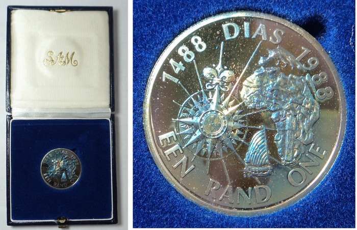 RSA: Proof Silver R1 of 1988 (Bartolomeo Dias)