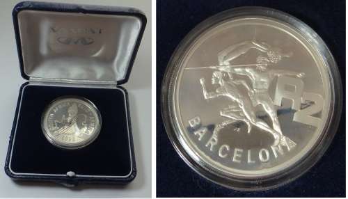 RSA, Silver Proof R2 Crown 1992 Barcelona Olympics (2 available)
