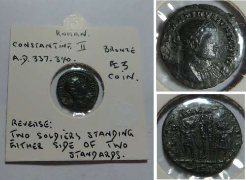 Ancient Roman Coin: Constantine II A.D. 337--340