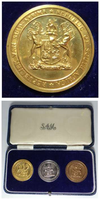 Formation of the Republic of South Africa 1961 Medal Set (incl. Gold)
