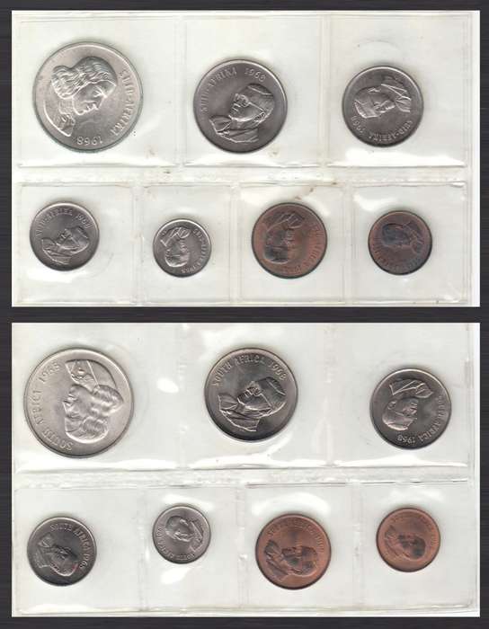 RSA Coin Set 1968 (Afrikaans & English)