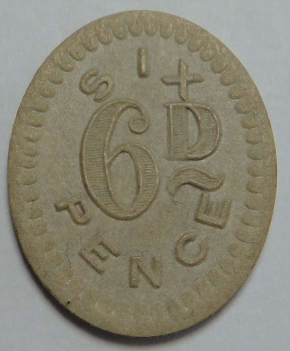 Union Internment Camp 6d Token (Very Scarce)