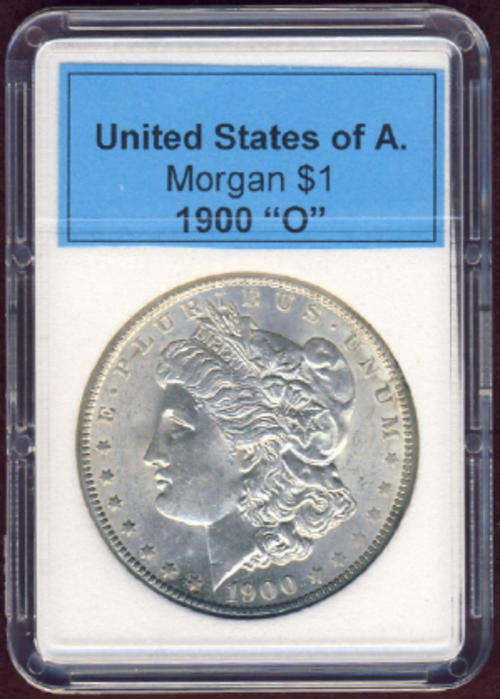 SILVER CROWNS OF THE WORLD: USA Morgan Dollar : 1900 (New Orleans)