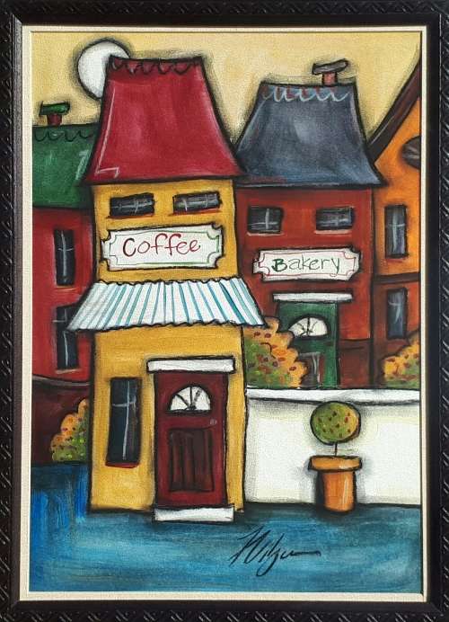 Original framed artwork by FANIE VILJOEN
