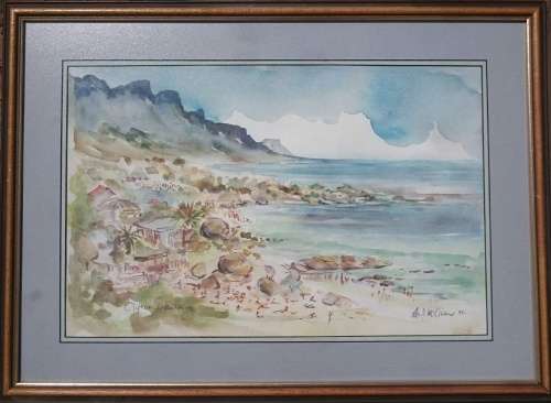 Original watercolour painting by ALLAN J. McOWEN