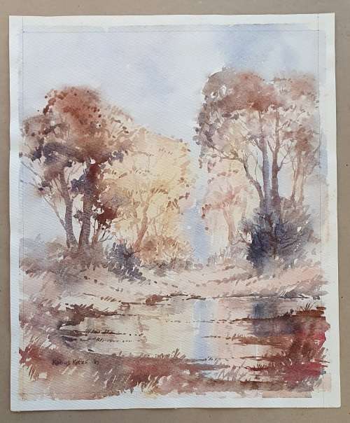 Original watercolour painting by KOBUS KOTZE