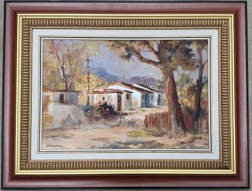 Original framed oil painting by JOHANN VAN RENSBURG