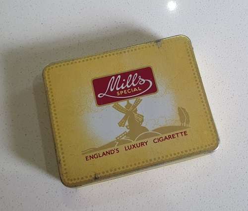 Old vintage MILL`s cigarette tin as per photos
