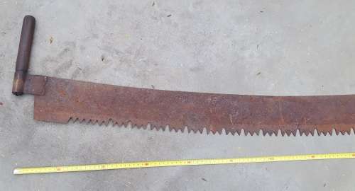 Vintage two man crosscut pull saw - 1,32m
