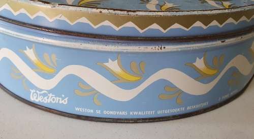 WESTON`S 2lb biscuits tin, Springs, Transvaal, as per photo