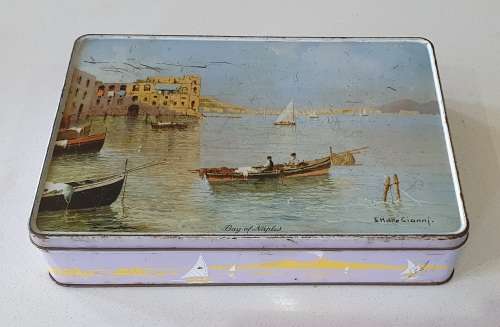 PASCALL sweets tin by Humphries, with Bay of Naples as per photo