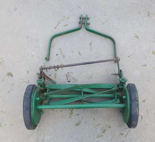 Parts of a vintage lawnmower made in FOLBATE England - Follows & Bate Ltd Machester - as per photos