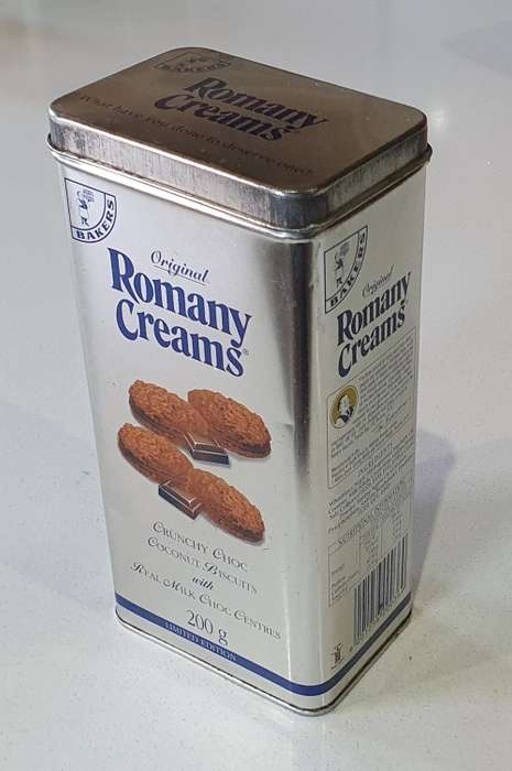 Romany creams tin as per photos