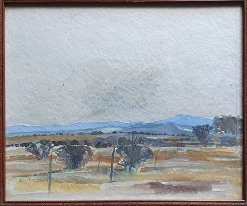 Original framed watercolor  painting by Gerrit van Schouwenburg as per photos