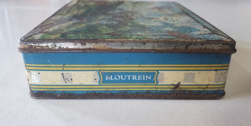 Old Edward Sharp tin with image of the Blue train as per photos