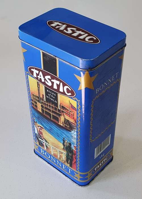 TASTIC Bonnet tin as per photos