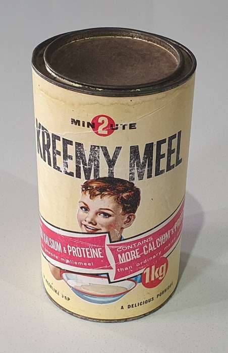Vintage KREEMY MEEL 2 MINUTE tin as per photos