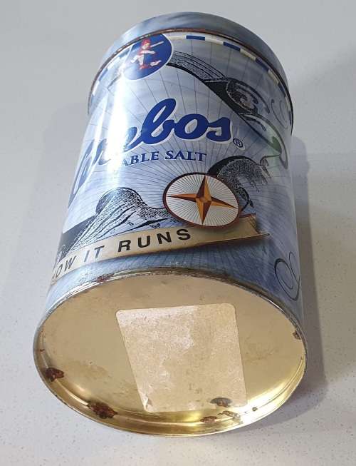 Cerebos salt tin as per photos