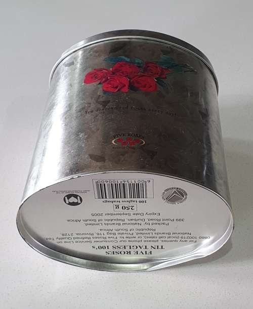 Five Roses tea tin as per photos