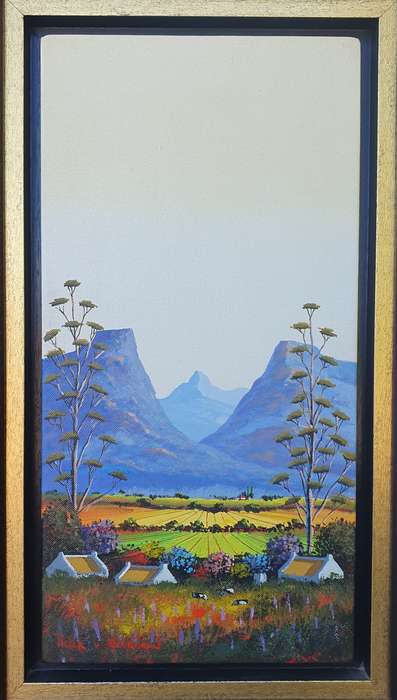 Original framed oil painting by PIETER VAN HEERDEN as per photos