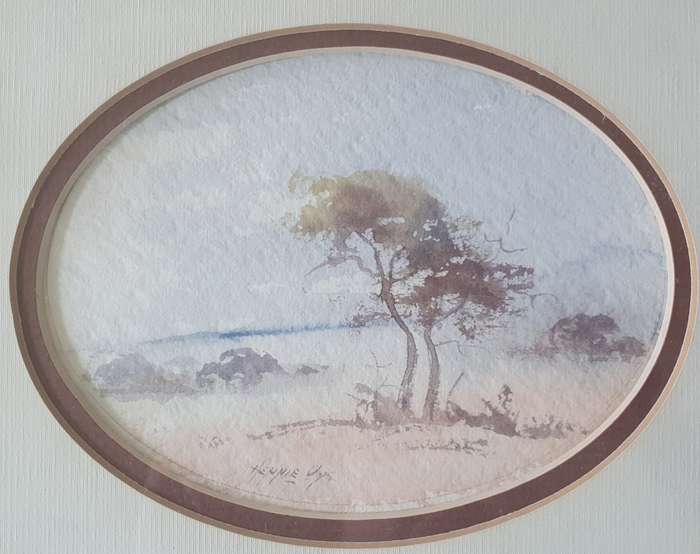 Original framed watercolour painting by HENNIE UYS as per photo
