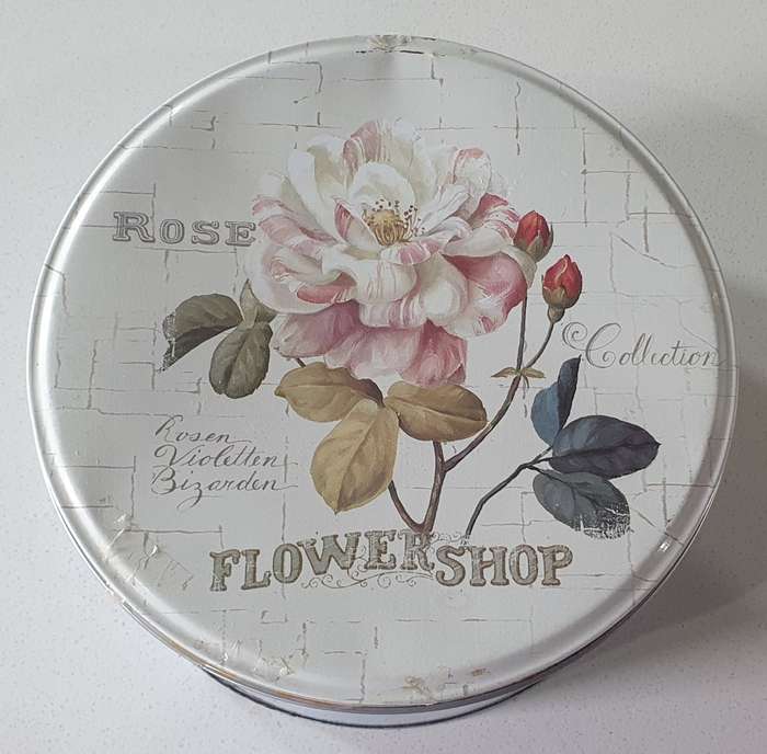 Flower Shop cookie tin as per photos