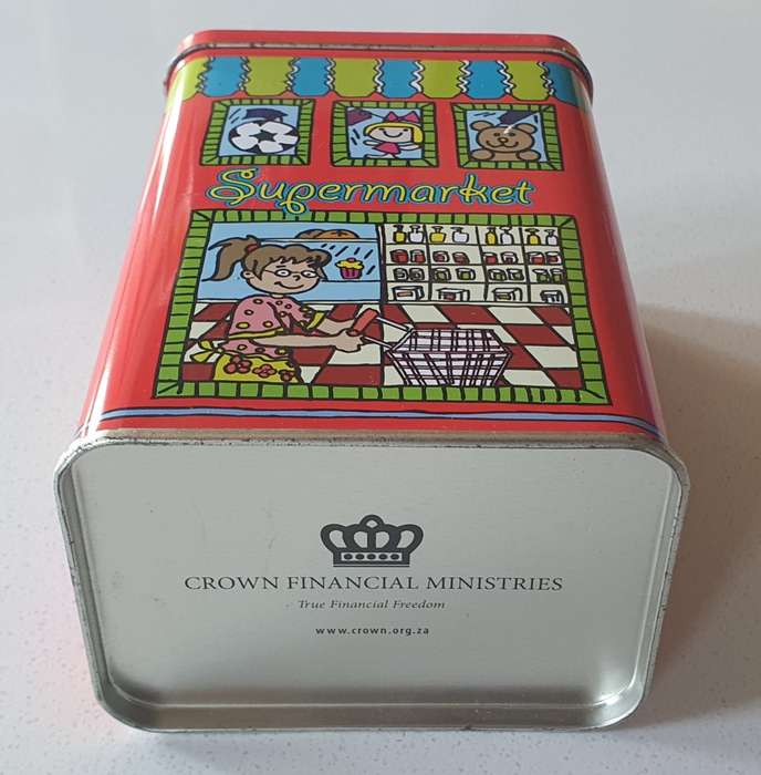 Crown financial ministries saving tin as per photos