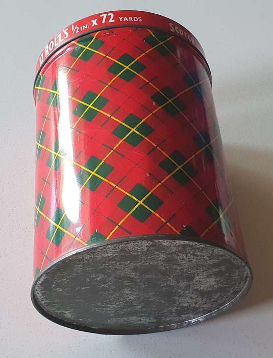 Scotch brand Cellolose Tape tin as per photos