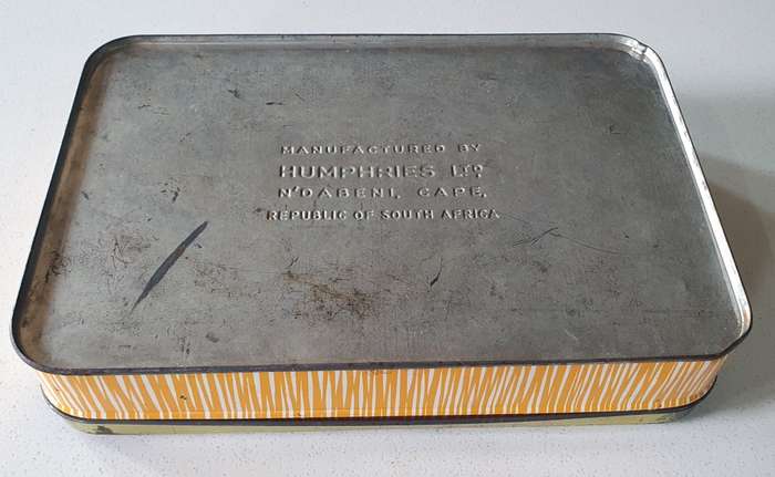 Vintage Humphries tin as per photos