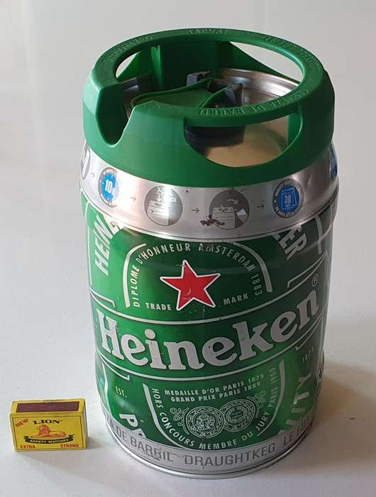 Large 5 liter HEINEKEN  tin as per photos