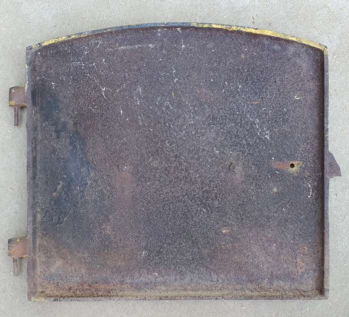 Vintage cast iron UNION oven door as per photo