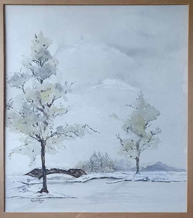 Original watercolour painting by ROBERT HABER