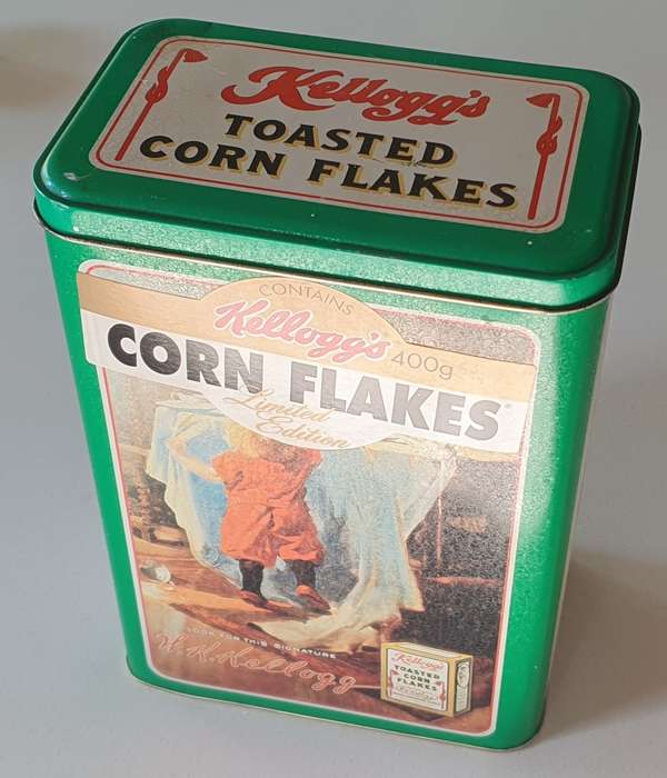 KELLOGG`S tin as per photos
