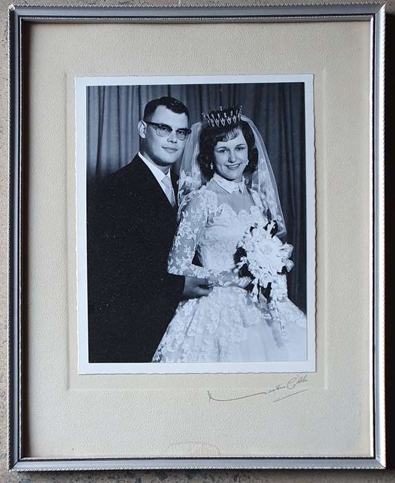 Framed vintage photo