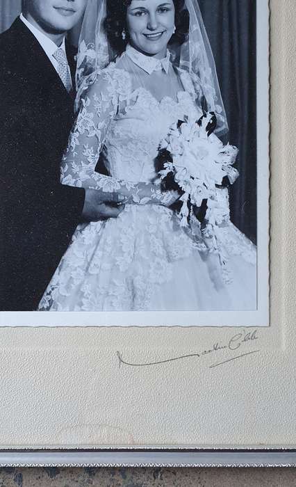 Framed vintage photo