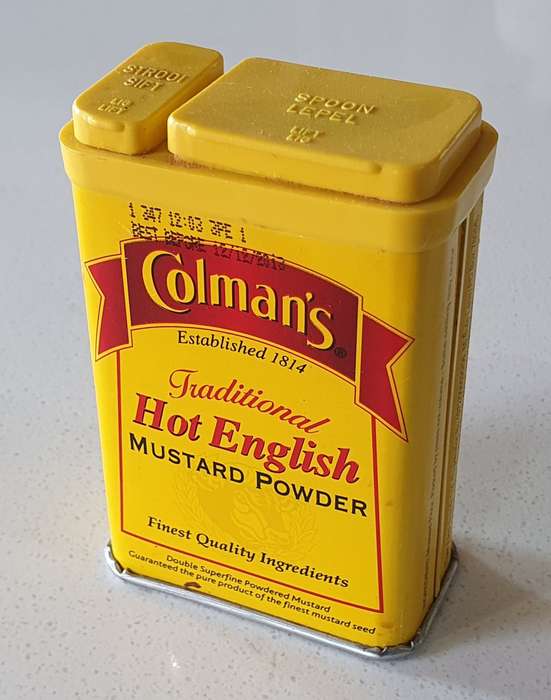 COLMAN`S Hot English Mustard powder 50g tin as per photos