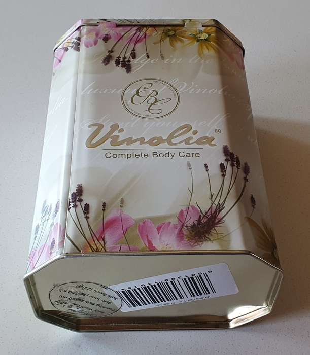 VINOLIA tin as per photos