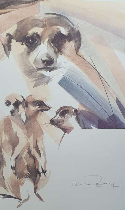 Wild life Print of a painting by Derric van Rensburg as per photo