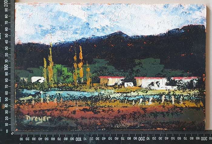 Original oil painting by DREYER as per photo