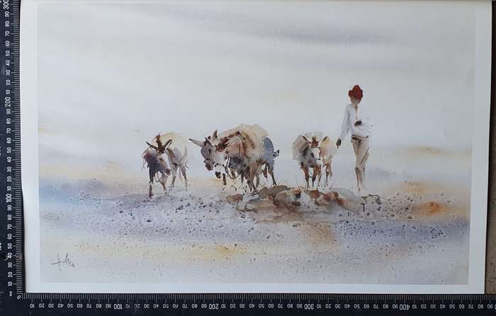 Print of a painting by HULLEY as per photo