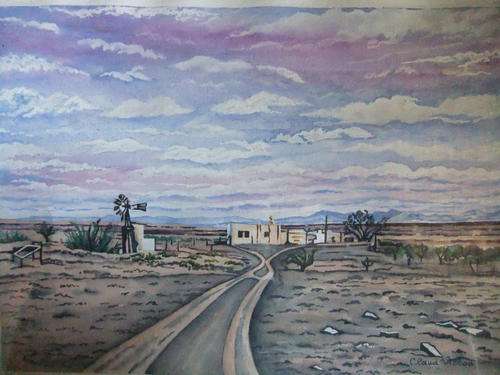 Clara Victor - Karoo Farm House - 420x295mm