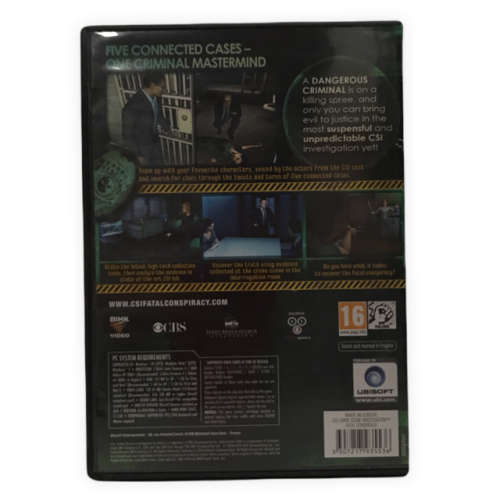 CSI: Fatal Conspiracy PC