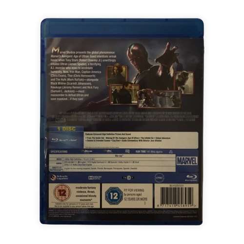 Marvel Avengers - Age of Ultron Blu-Ray Dvd