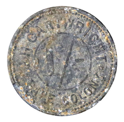 1898 John Henry Cartwright 1 Shilling Token (Set 1)