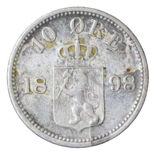 1898 Norway 10 Ore
