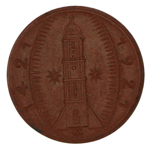 1921 German Stadt Amberg Porcelain 25 Pfennig
