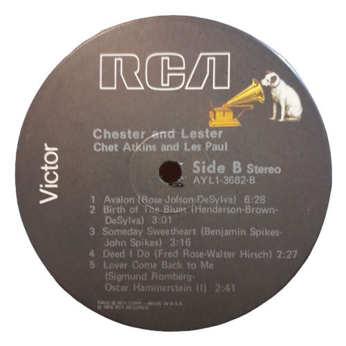 1976 Chet Atkins & Les Paul - Chester & Lester - Vinyl, 7`, 33 RPM - Jazz & Pop - Very Good Plus - W