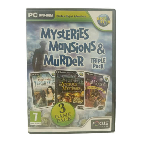 Mysteries Mansions & Murder, Hidden Object Game PC (DvD)