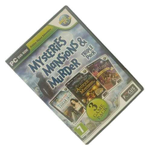 Mysteries Mansions & Murder, Hidden Object Game PC (DvD)